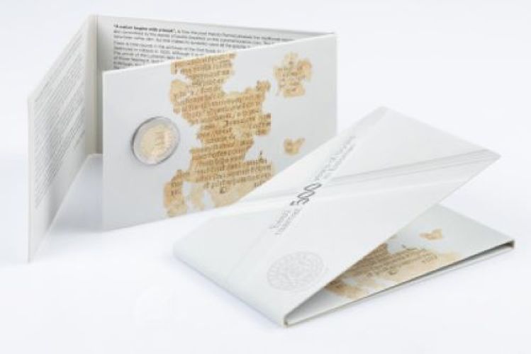 Coincard BU 2 Euros Commémorative Estonie 2025 "Ecriture"