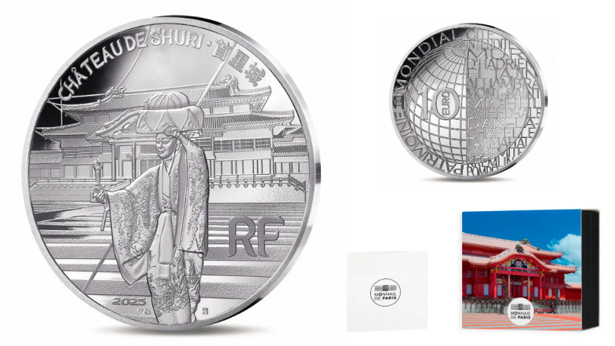 Coffret 10€ Euros Argent 999/1000 UNESCO : Shuri