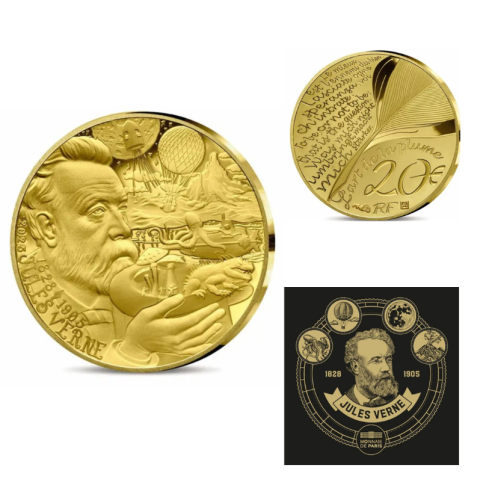 Coffret 20€ Or 999/1000 - 1/10 Once Jules Vernes 2025