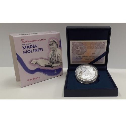 Coffret 10€ Espagne 2025 Argent 925/1000 - ''Maria Moliner''