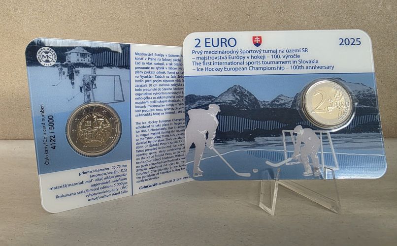 Coincard BU 2 Euros Slovaquie 2025 "Hockey"
