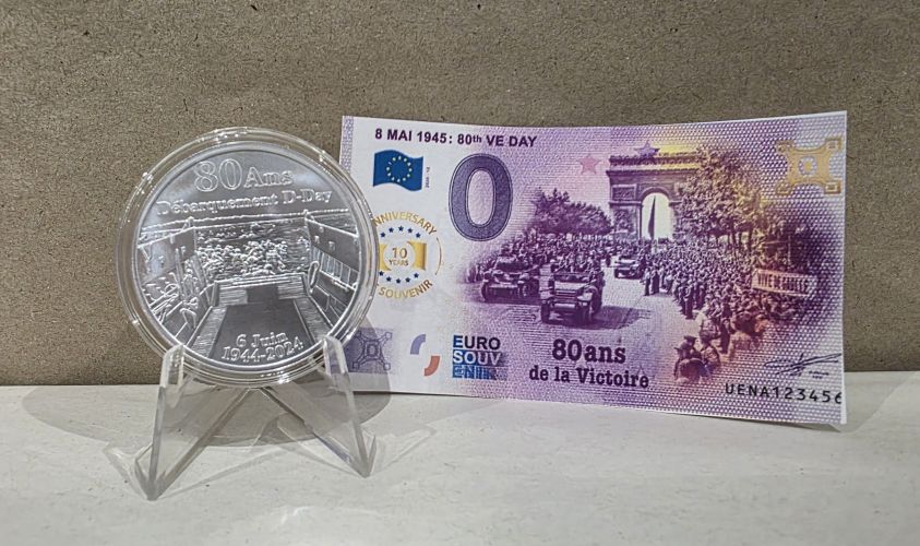 Lot Billet 80 Ans Victoire ANNIVERSARY + 1 Once Argent 999 D Day 2023