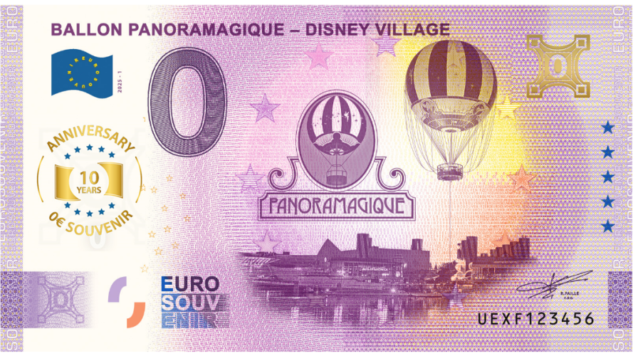 Ballon Panoramagique - Disney Village - 10Th ANNIVERSARY