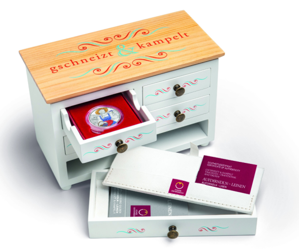 Coffret Collector pour collection 10€ Euros Autriche "Aufdirndln"