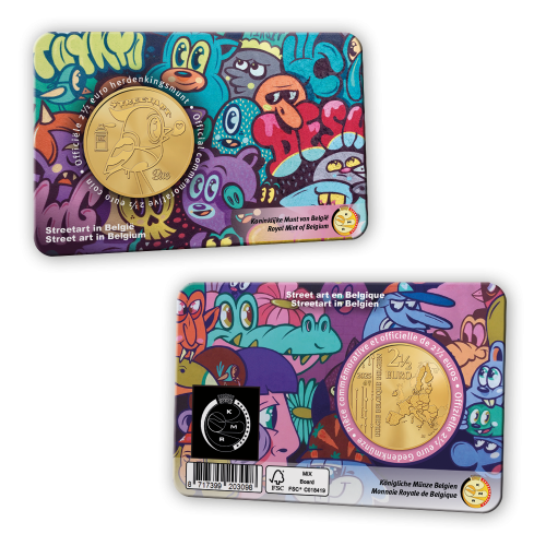 Coincard 2,5 Euros Belgique Street Art 2025 Version NL