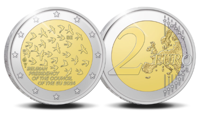 2€ Euros Commémorative Belgique 2024 Présidence UE