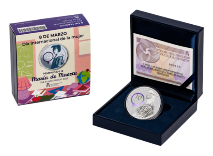 Coffret 10€ Espagne 2024 Argent 925/1000 - ''Maria Maeztu''