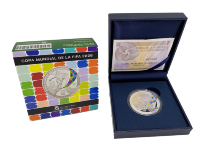 Coffret 10€ Espagne 2025 Argent 925/1000 - ''Fifa World Cup 2026''