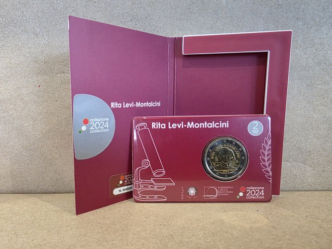 Coincard BU 2€ Euros Commémorative Italie 2024 Rita Levi