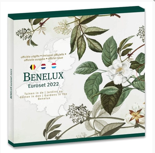 Serie BU Euros Bénélux 2022 - 3 séries (Belgique - Luxembourg - Pays-Bas)