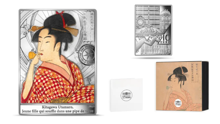Coffret 10€ Euros Argent 999/1000 Jeune Fille Kitagawa 2023