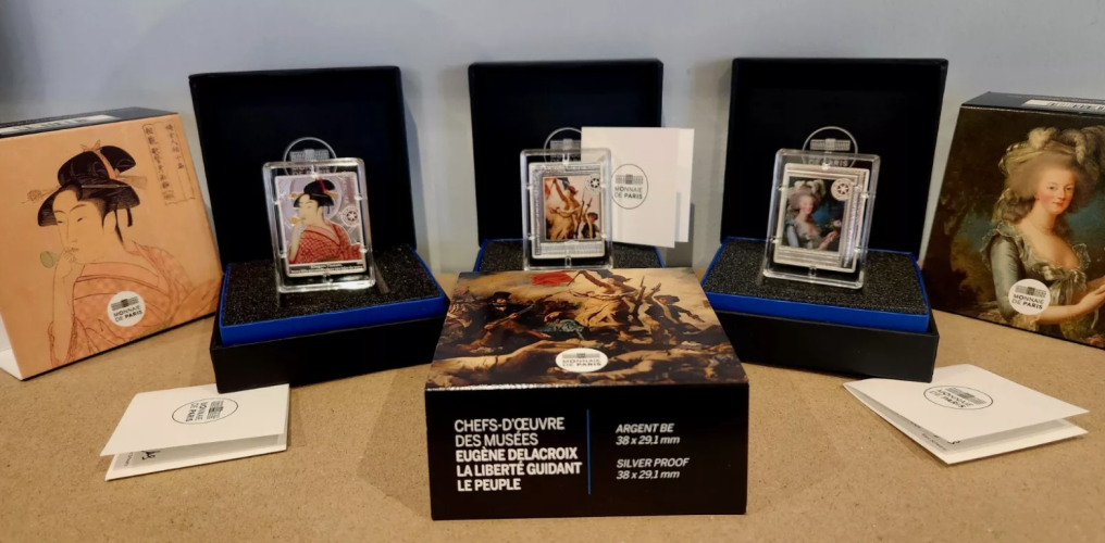 Lot 3 x 10€ Euros Argent 999/1000 Liberté / Marie Antoinette / Kitagawa