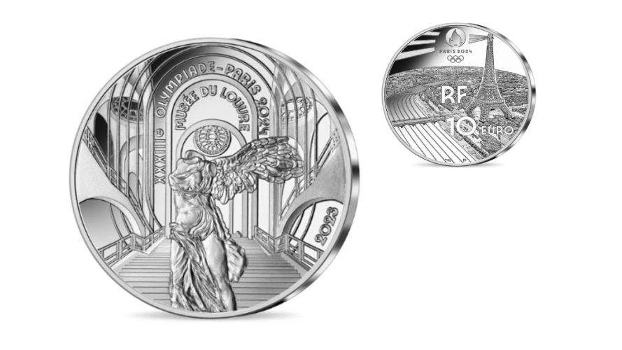 Coffret 10€ Euros Argent 999/1000 Paris 2024 Héritage Louvre