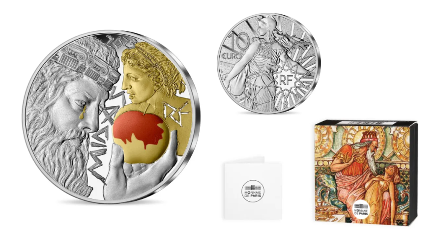 Coffret 10€ Euros Argent 999/1000 Les Mythes de l'Or - Roi Midas 2023