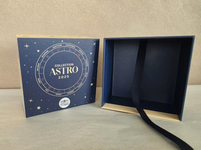 Boite de rangement pour collection 5 Euros France Astro Zodiac 2026