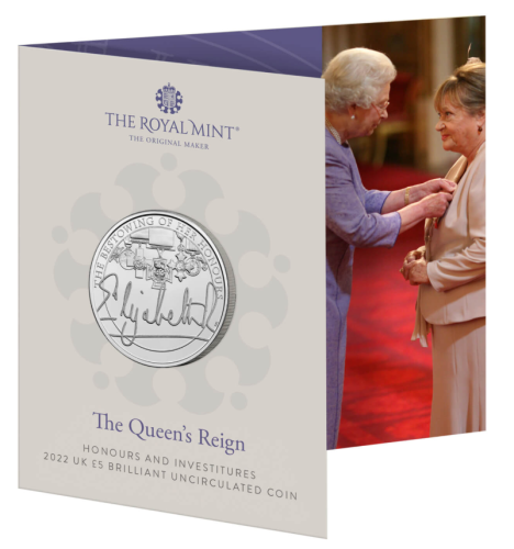 Coincard 5 Pounds BU 2022 Royaume Uni Honours and Investitures