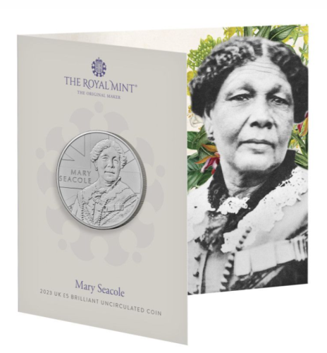 Coincard 5 Pounds BU 2023 Royaume Uni Mary Seacole