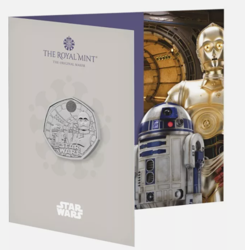 Coincard 0.5 Pound BU 2023 Royaume Uni Star Wars R2-D2 + C-3PO