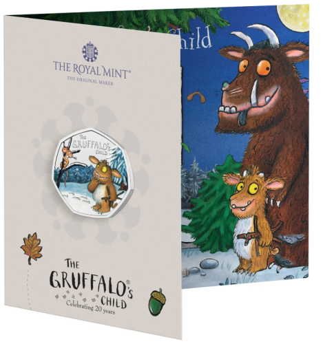 Coincard 0.5 Pound BU 2024 Royaume Uni Gruffalo's Child COLORISEE