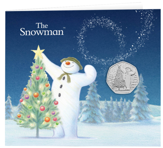 Coincard 0.5 Pound BU 2024 Royaume Uni Snowman