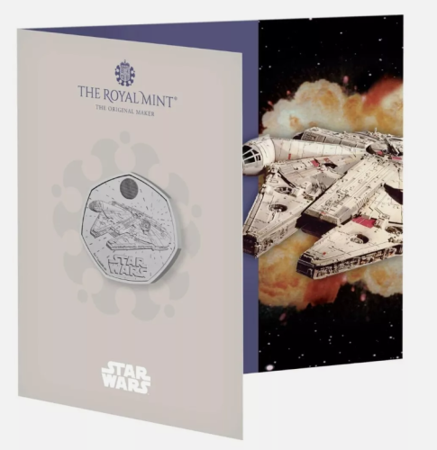 Coincard 0.5 Pound Bu 2024 Royaume Uni Star Wars Millennium Falcon