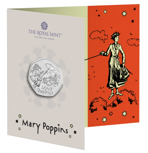 Coincard 0,5 Pound BU 2025 Royaume Uni Mary Poppins