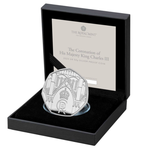 Coffret 0.5 Pound Argent 925/1000 Royaume Uni 2023 Coronation Charles III 8g
