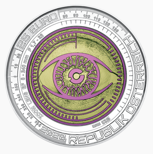 Coffret 25€ Euros Autriche Argent 900 Niobium 2020 ''Big Data''