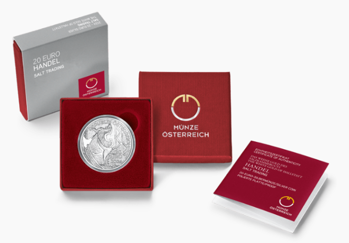 Coffret 20€ Euros Argent 925 Autriche Salt Trading 2024