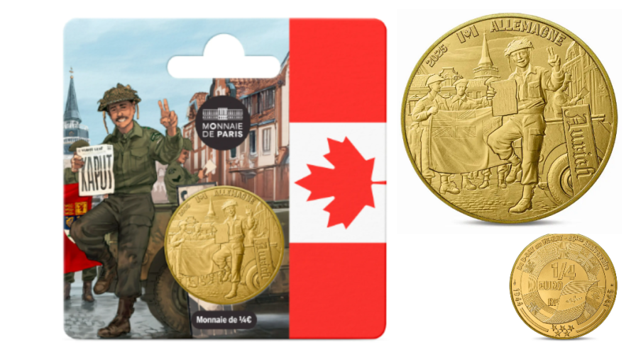 1/4 Quarter Euros France Monnaie de Paris 2025 Soldat Allemagne