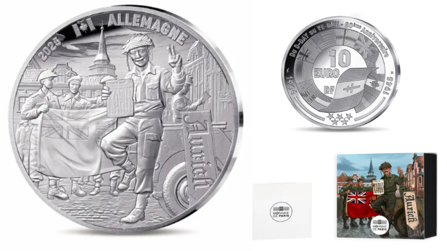 Coffret 10€ Euros Argent 999/1000 80 Ans VE Day Soldat Allemagne 2025