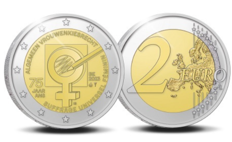2€ Euros Commémorative Belgique 2023 Droit Vote des Femmes