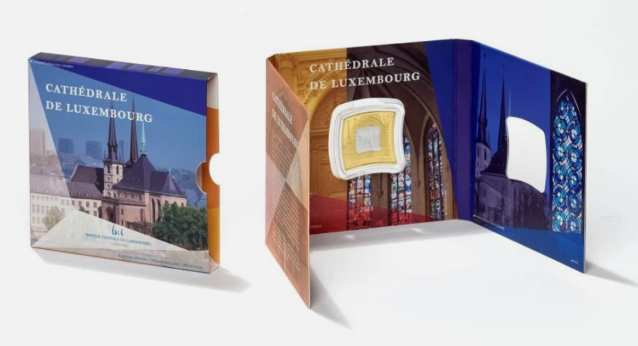 Coffret 2.5€ Euros Luxembourg Or Nordique Argent Cathédrale 2023