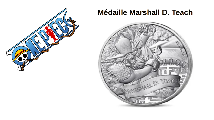 Mini-Médaille Monnaie de Paris One Piece 2025 - Marshall D. Teach