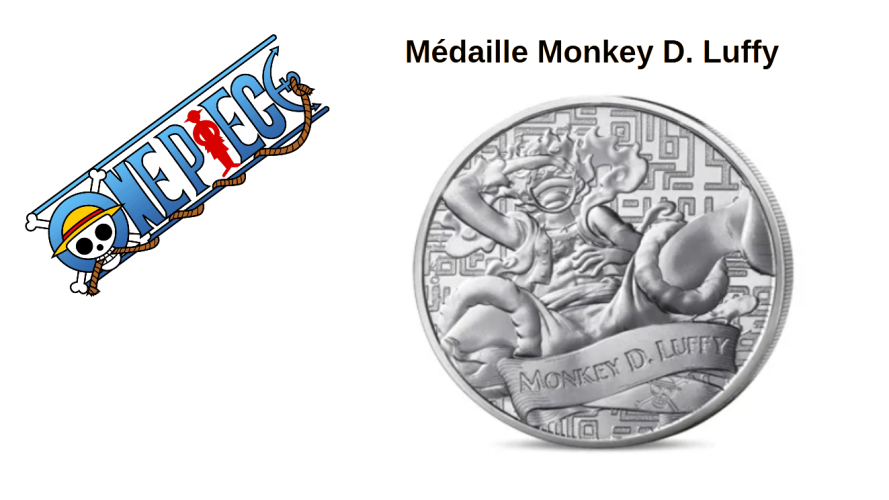 Mini-Médaille Monnaie de Paris One Piece 2025 - Monkey D. Luffy