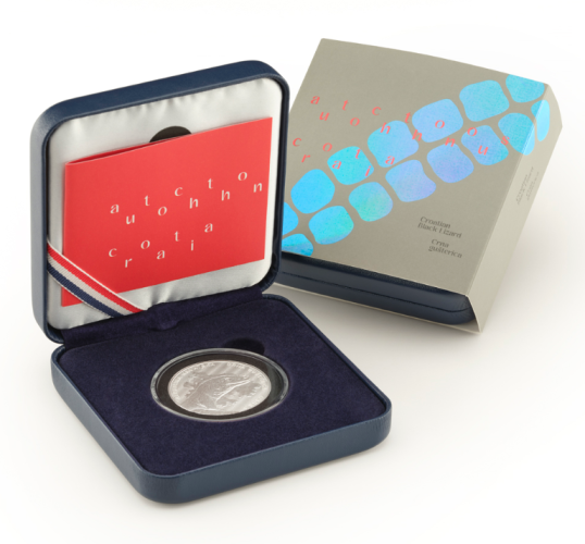 Coffret 4€ Euros Argent 999/1000 Croatie 2024 Black Lizard 1 Oz