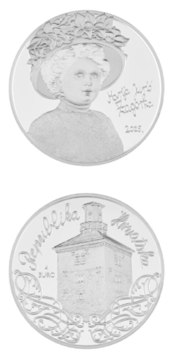 Coffret 4€ Euros Argent 999/1000 Croatie 2025 Marija Jurić Zagorka 1 Oz