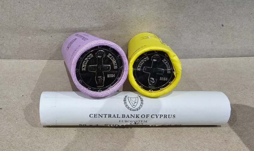 Lot 2 Rouleaux 1 et 2€ Euros Chypre 2024 de Banque !