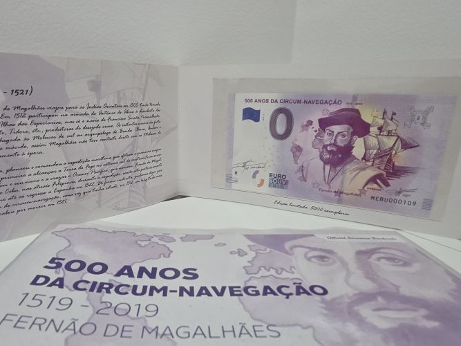 Encart Billet Souvenir Magellan Portugal 2019 Signé Thierry Mordant