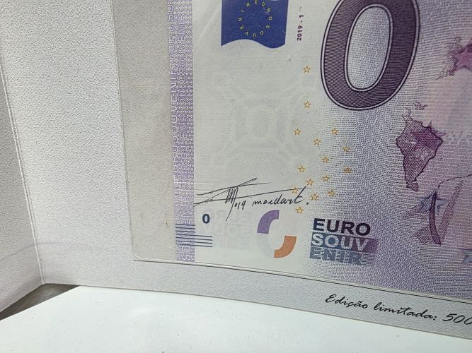 Encart Billet Souvenir Magellan Portugal 2019 Signé Thierry Mordant