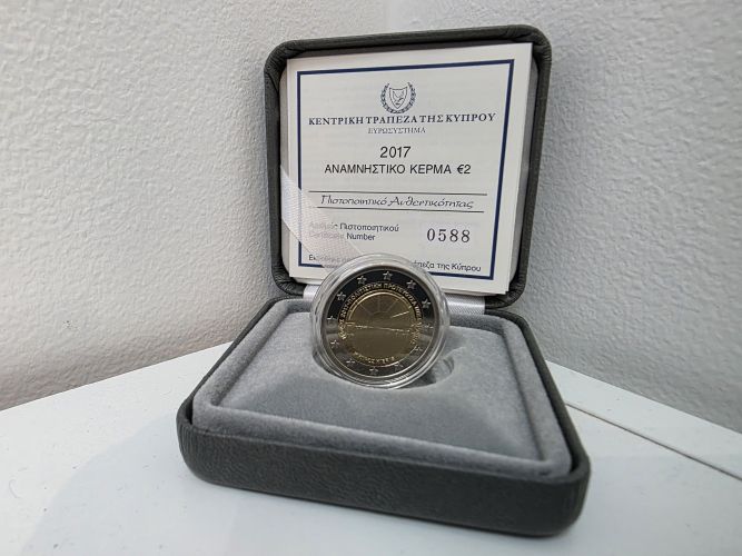 Coffret BE Proof 2€ Euros Commémorative Chypre 2017 Paphos