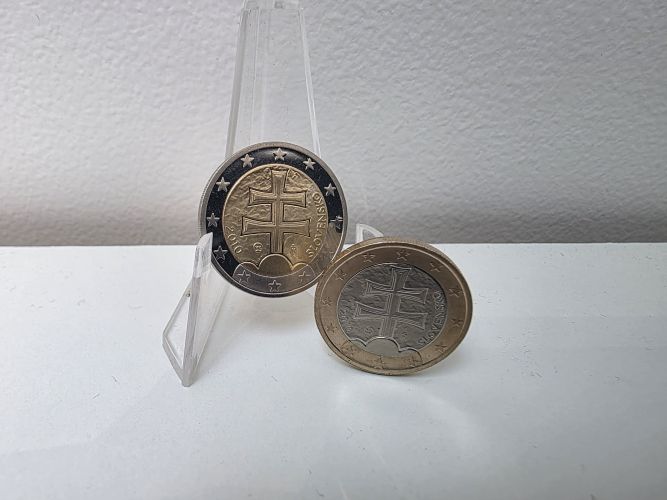 Lot 1 + 2€ Euros Blason Nationale Slovaquie 2010