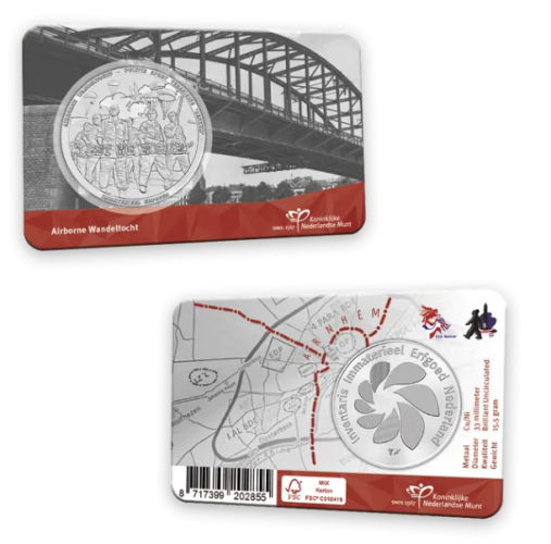 Coincard Médaille Pays-Bas 2024 Débarquement Airborne Wandeltocht