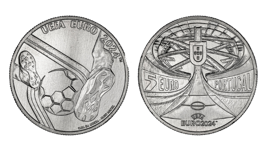 5€ Euros Commémorative Portugal 2024 UEFA Cup