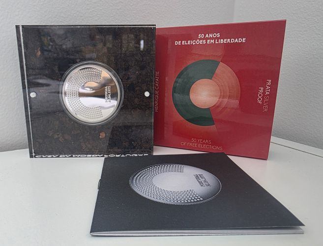 Coffret 10€ Euros Proof Argent 925/1000 Portugal 2025 - 50 Eleicoes Libertade