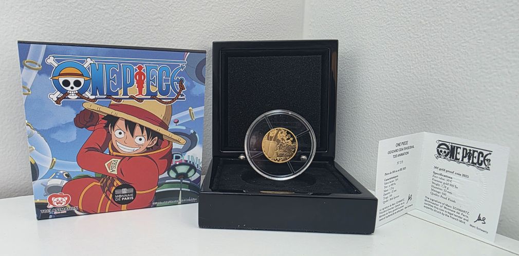 Coffret 50€ Euros Or Gold 999/1000 France One Piece 2025 - 1/4 OZ