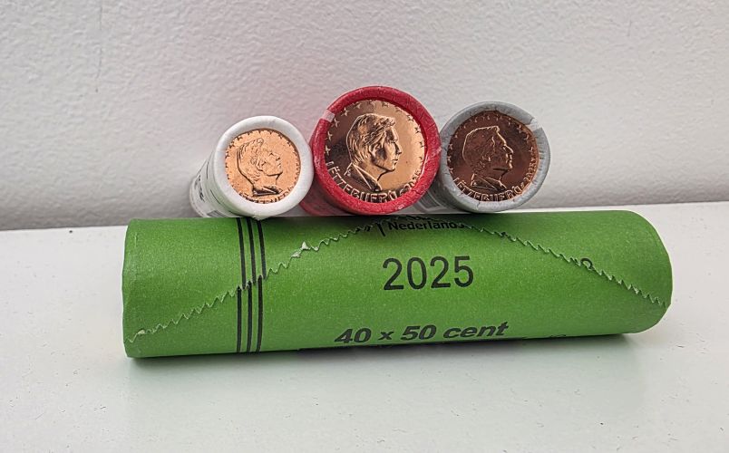Lot 3 Rouleaux 1, 2 et 5 Centimes Euros Luxembourg 2025