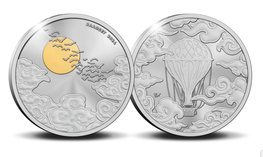 Coffret BE Proof Euros Pays-Bas 2024 - 8 pièces 1 Centime à 2€ + Médaille