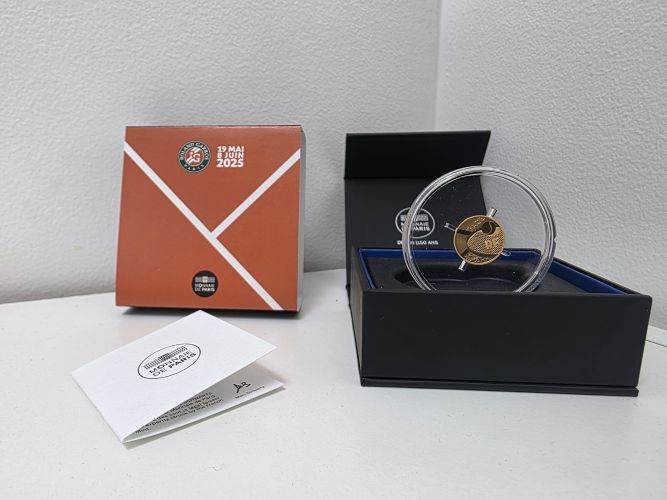 Coffret 20€ Euros Or Gold 999/1000 Roland Garros 2025