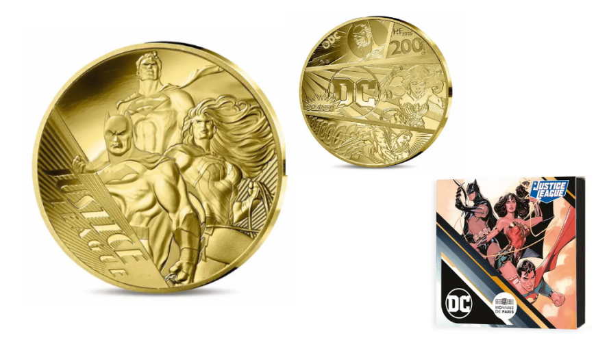 Coffret 200€ Euros Or Gold 999/1000 DC Comics 2025 1 OZ
